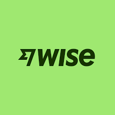 Wise logo on green background.